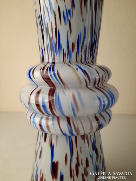 Murano glass vase by Carlo Moretti, large vintage glass vase