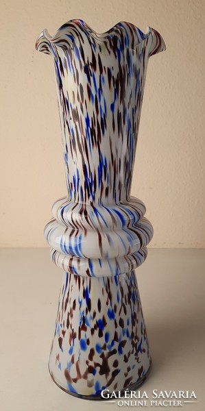 Carlo Moretti muránói üvegváza, nagyméretű vintage üveg váza