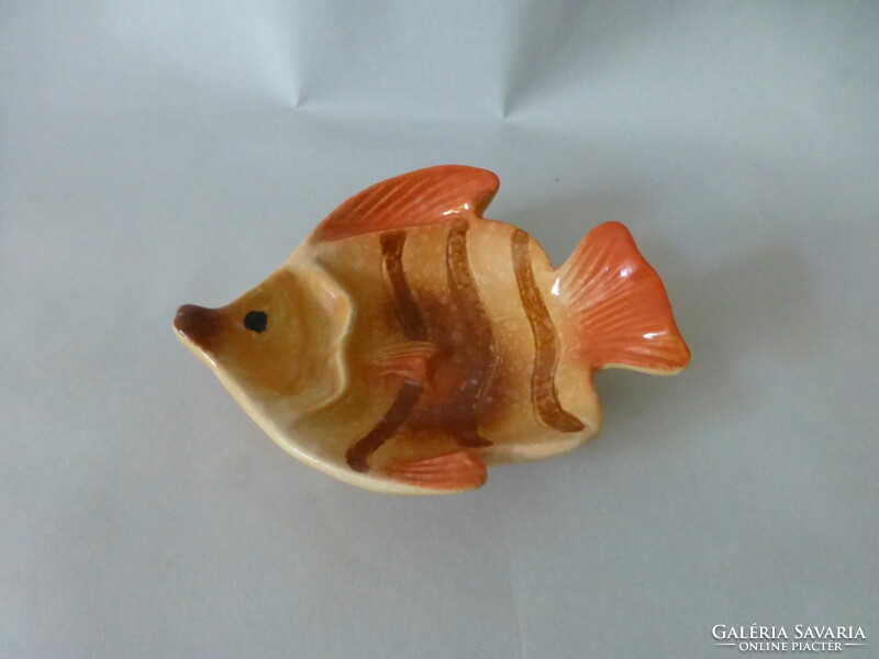 A rare fish-shaped faience ashtray