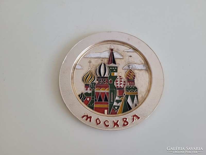 Retro Russian souvenir with Moscow Kremlin motif