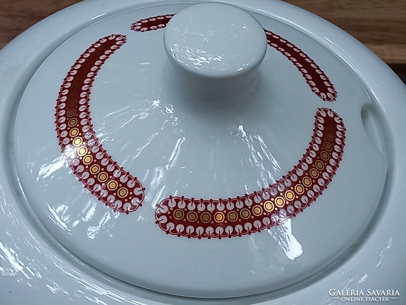 Alföldi porcelain soup bowl with a rare pattern
