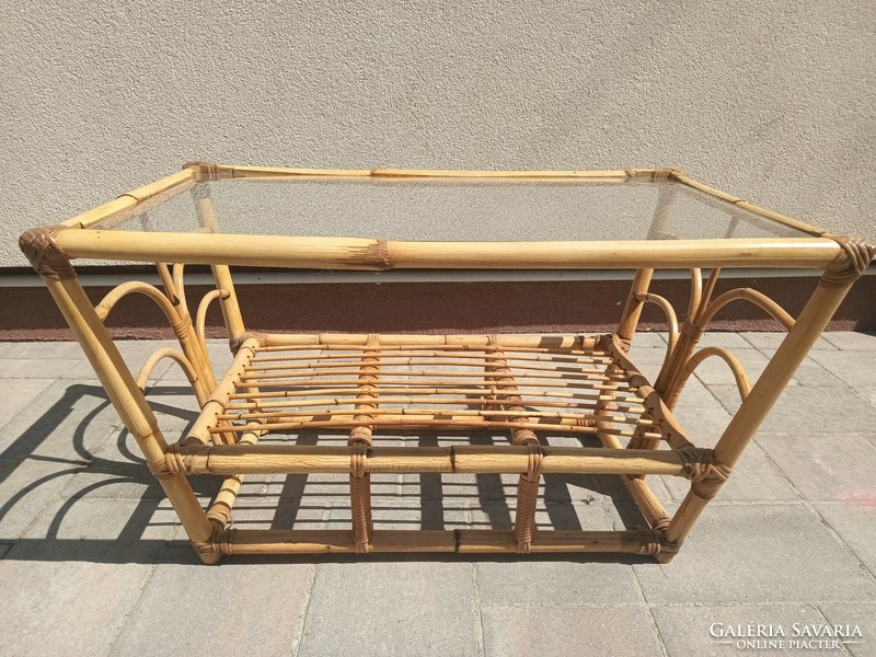 Bamboo smoking table. Negotiable.