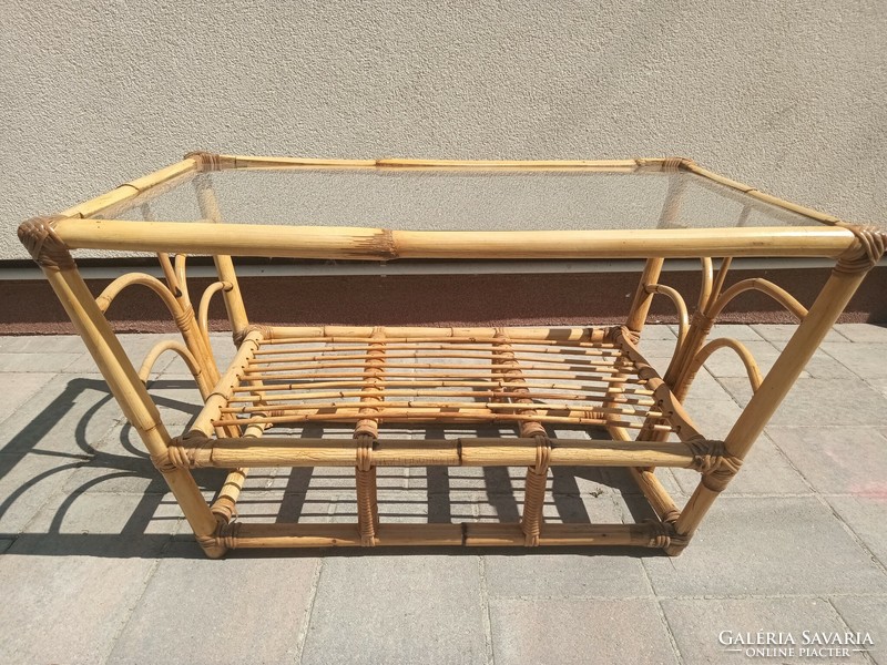 Bamboo smoking table. Negotiable.