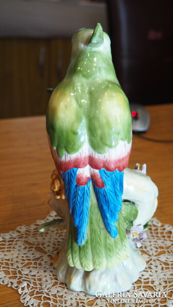 Meissen parrot figure