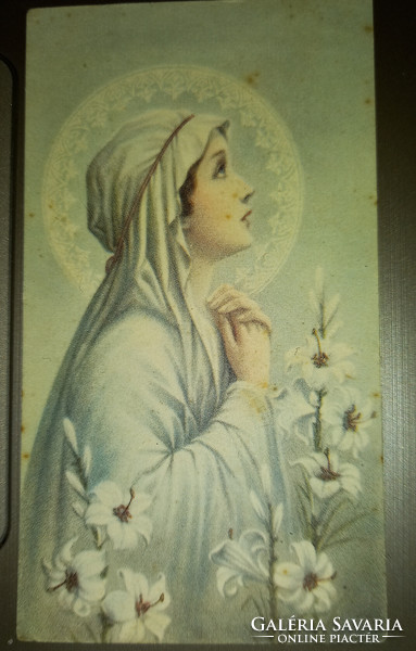 Régi szentkép: női szent 3. (1920–1940, Katolikus Egyház)