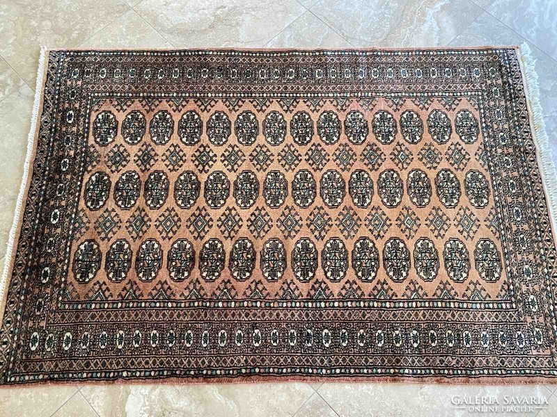 SZ572 Pakistan Bokhara 3ply perzsaszőnyeg 185x120
