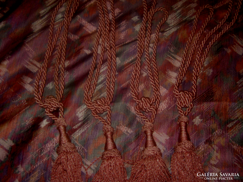Pink curtain tie tassel pair