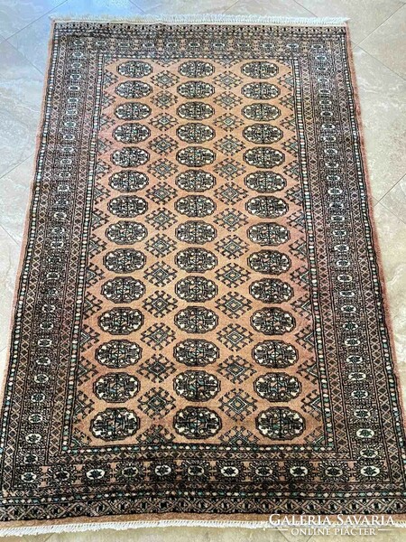SZ572 Pakistan Bokhara 3ply perzsaszőnyeg 185x120
