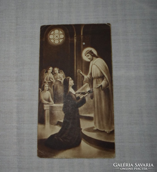 Régi szentkép: női szent 2. (1920–1940, Katolikus Egyház)
