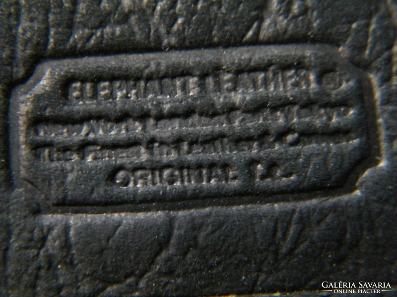 Elephant leather men's wallet, purse