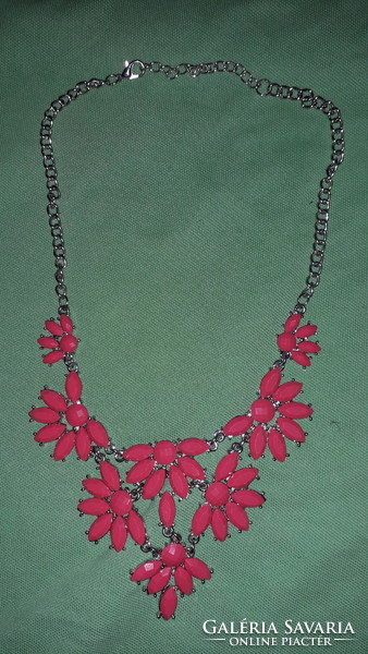 Beautiful floral pendant with metal chain 42 cm long necklace according to the pictures ny17