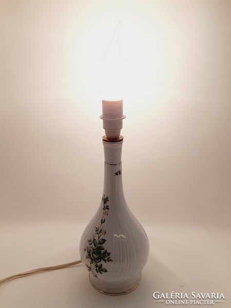 Hollóháza Erika patterned lamp, lamp body height: 24 cm