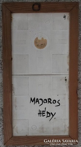 Majoros Hédy kerámia falikép