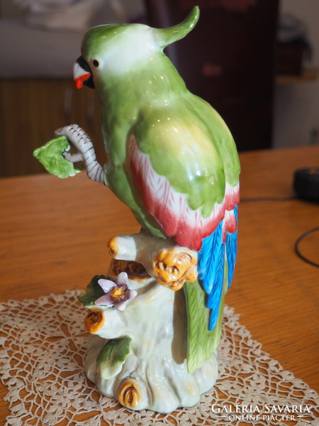 Meissen parrot figure
