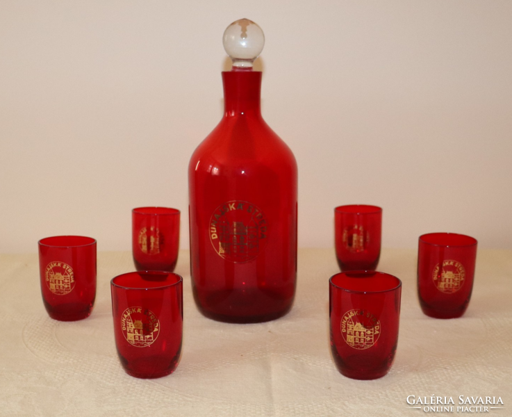 Bohemia glass wine set for 6 people - dunajska streda