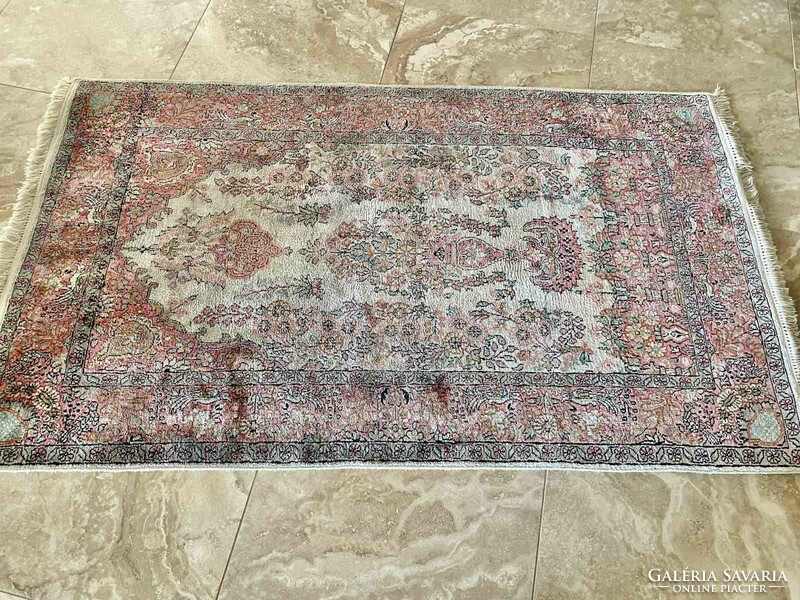 Cashmere silk carpet 160x91 cm