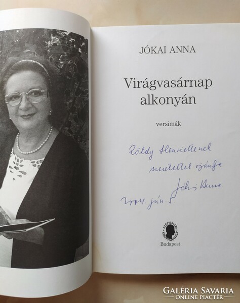 Jókai Anna: Virágvasárnap alkonyán (Dedikált) 4000 Ft