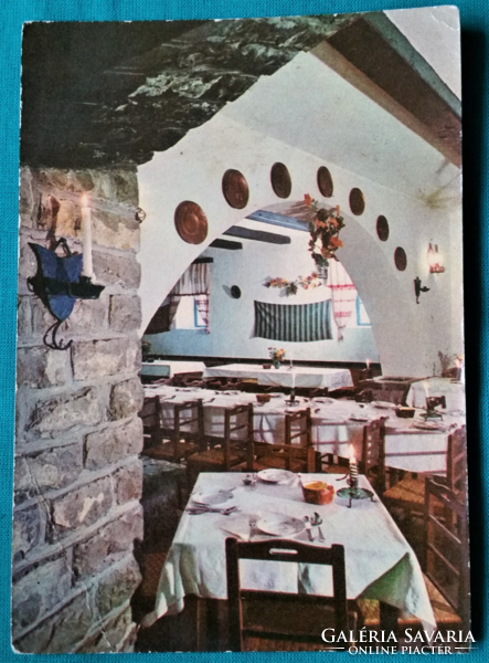 Balatonfüred, Tölgyfa-csárda, futott képeslap, 1966