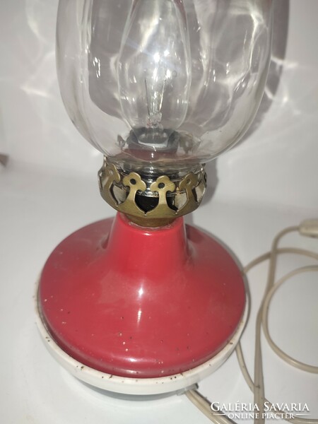 Retró Orosz elektromos "petróleumlámpa" lámpa