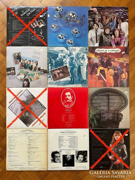 Retro hanglemez bakelit vinyl LP gyűjtemény 21 db (1980-1988)