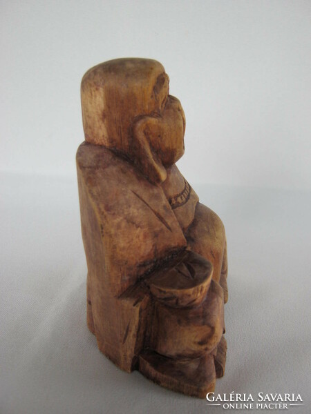 Wooden buddha statue wood carving