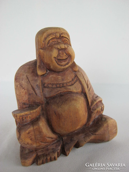 Wooden buddha statue wood carving