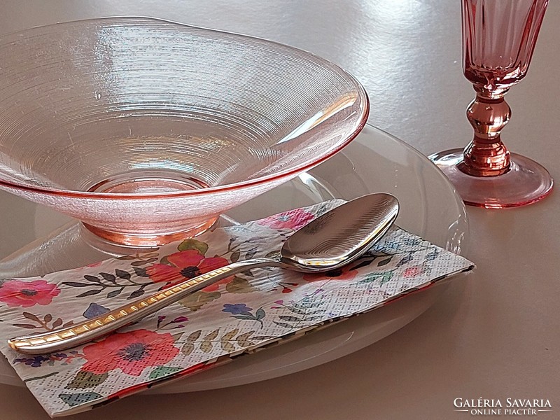 Modern French glass plate dinner set 12 plates