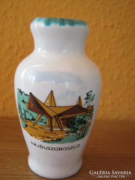 Retro souvenir ceramic vase in Hajdúszoboszló