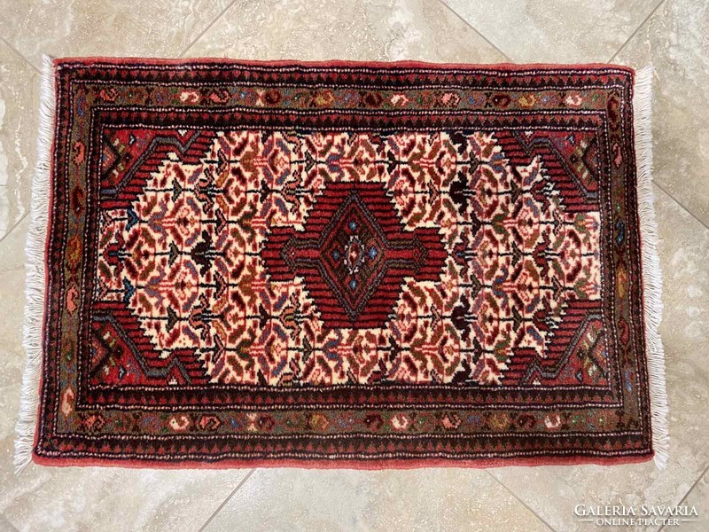 Iran Hamadan Persian carpet 93x60 cm