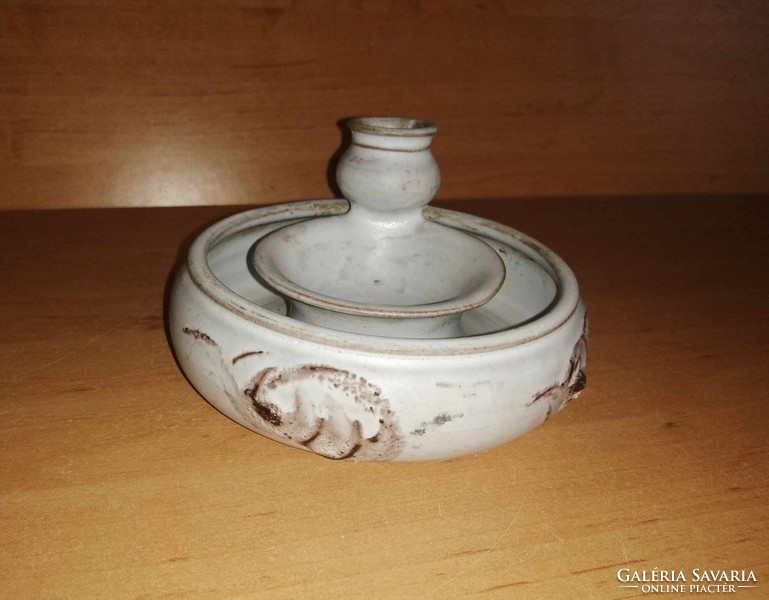 Industrial artist ceramic candle holder - dia. 13 cm (26/d)