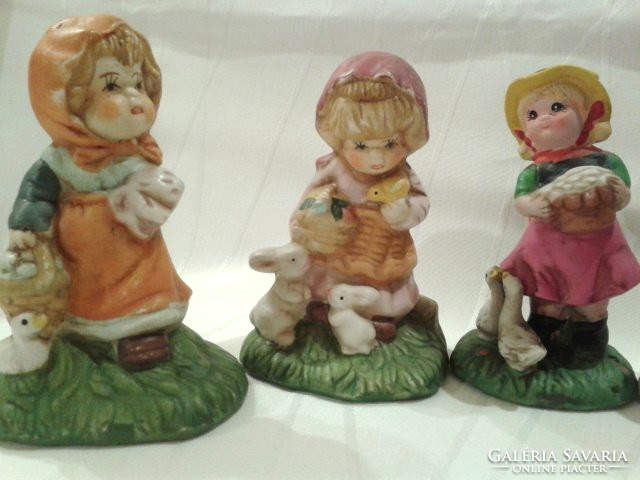 6 pieces of old porcelain / biscuit