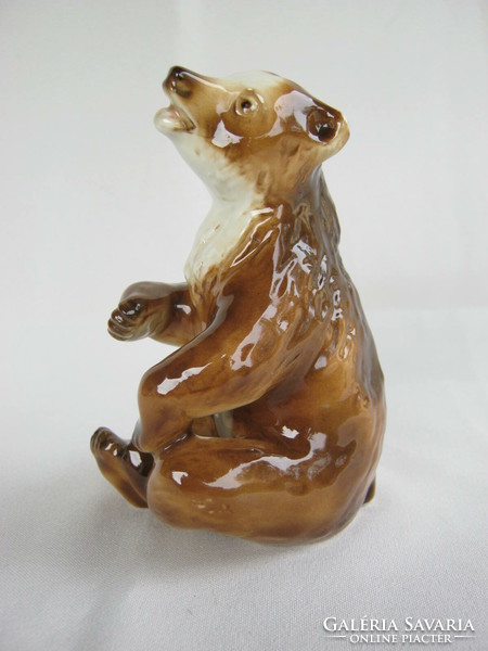 Royal dux porcelán maci medve