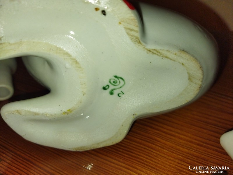 Hal alakú szovjet porcelán italos készlet