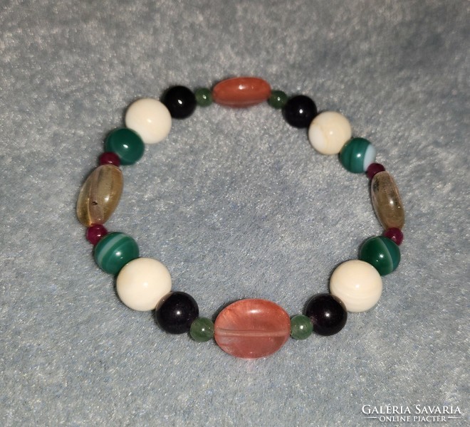 Multi Chakra Melon Tourmaline Gemstone Bracelet ii.-New lot of handmade jewelry