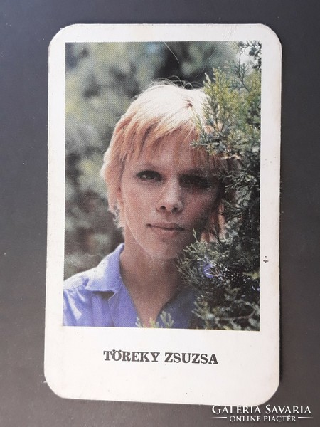 Card calendar 1984 - retro, old pocket calendar with inscription Zsuzsa Töreky