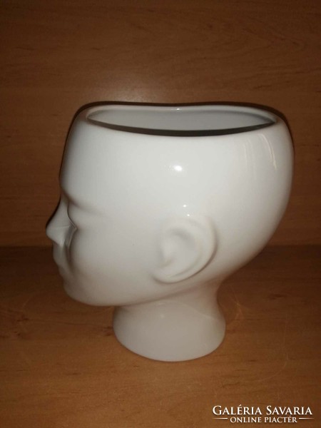 Porcelain female head-shaping bowl (38/d)