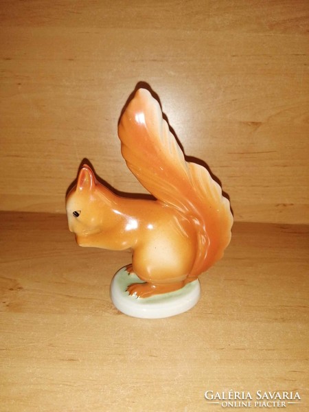 Hollóházi porcelán mókus figura - 14 cm (po-1)