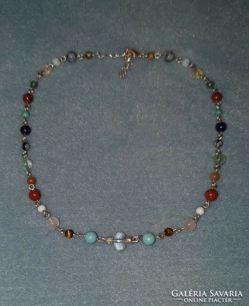Rainbow angel aura protective chakra baby chain with many precious stones - many many handmade jewelry