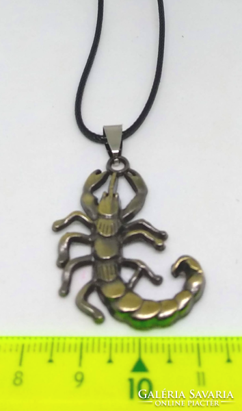 Bronze colored scorpion pendant necklace 247