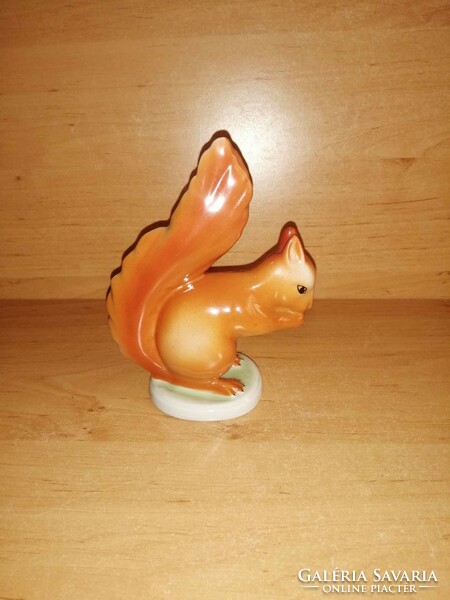 Hollóházi porcelán mókus figura - 14 cm (po-1)