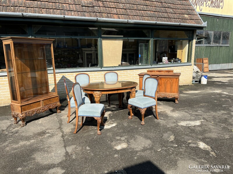 Antique neo-baroque Lingel dining set