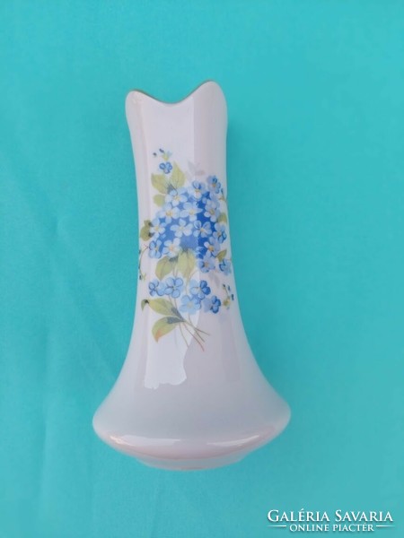 Pirkenhammer nefelejcses porcelán mini váza
