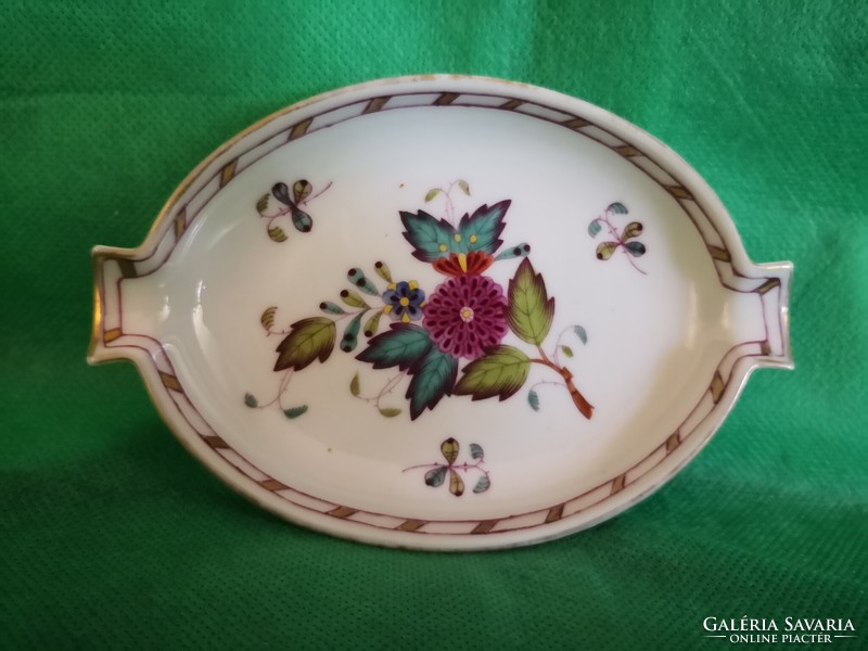 Antique Herend colorful Appony pattern ashtray, bowl, jubilee