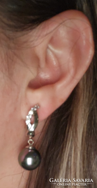 Csodálatos  gyöngy 925  ezüst füli,   új