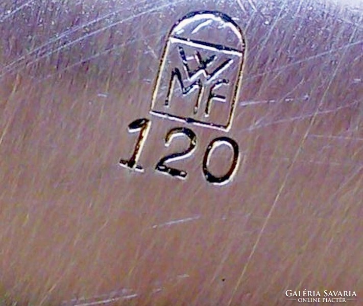Baroque-style silver-plated cake tray with wmf mark. A retro rarity