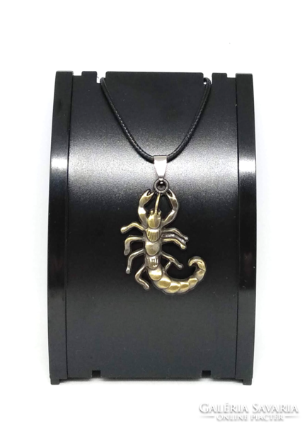Bronze colored scorpion pendant necklace 247
