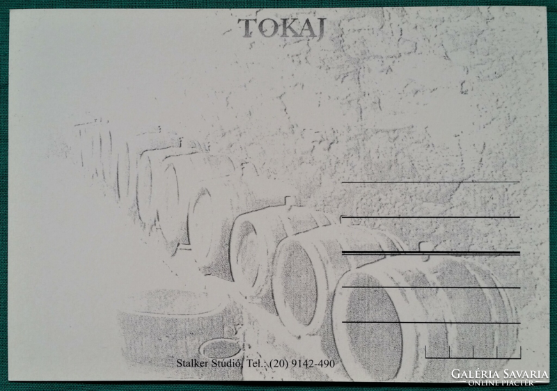 Tokaj, postal clean postcard