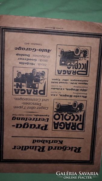 Antik 1924. FÜRDŐK német nyelvű képes album reklám katalógus könyv a képek szerint