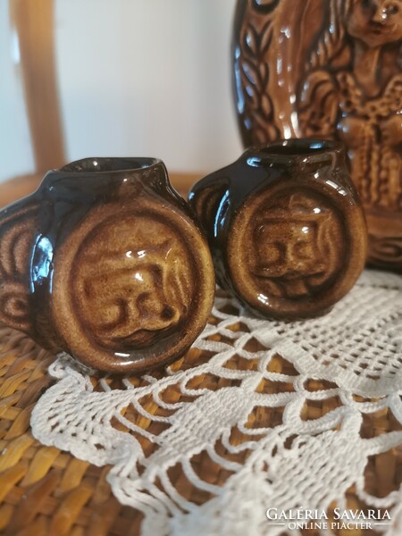 Ceramic jug + 4 cups