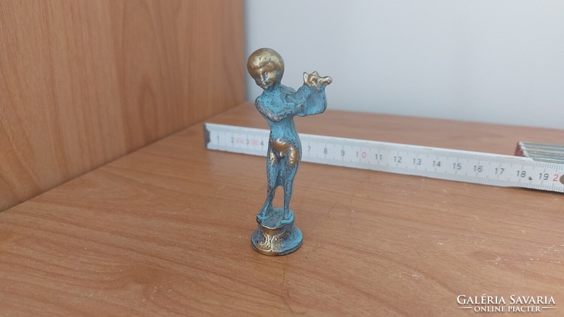 (K) tiny copper statue